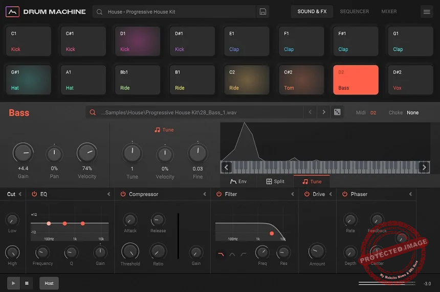 Drum Machine By ADSR