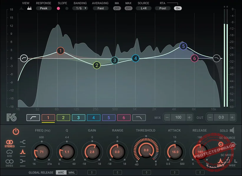 Waves F6 Floating-Band Dynamic EQ