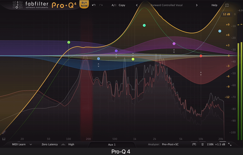 Showing Main PLugin of FabFilter Pro-Q-4-