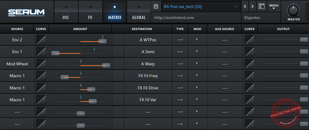 Modulation Matrix Serum