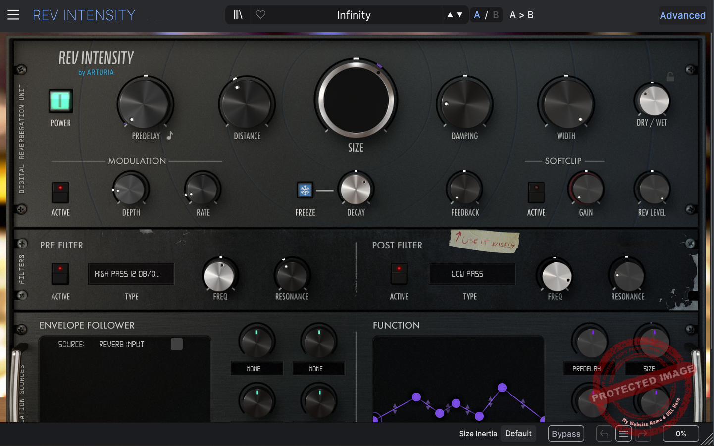 Rev Intensity Reverb Plugin by Arturia