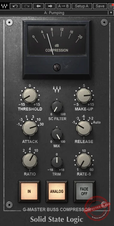 Waves SSL G-Master Bus Compressor Features and Interface