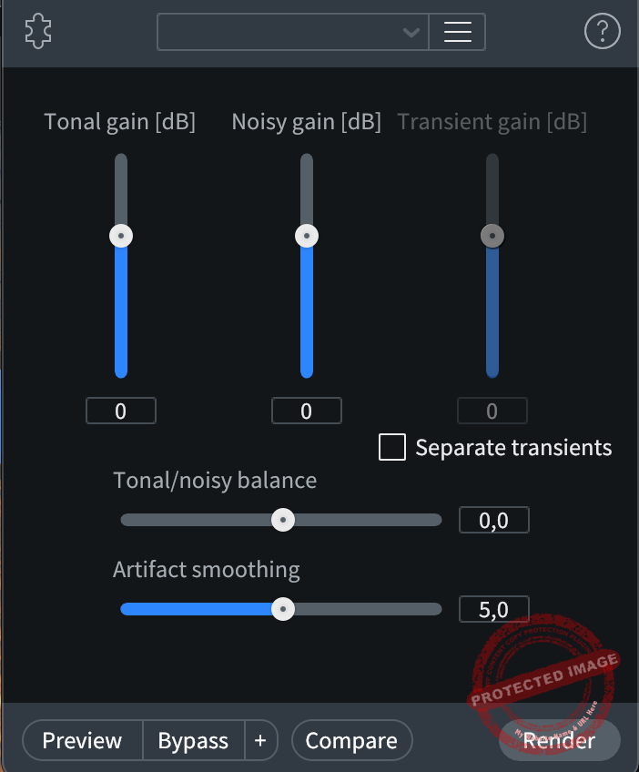 Deconstruct module in RX Audio Editor