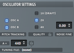 Oversampling Settings in Xfer Serum