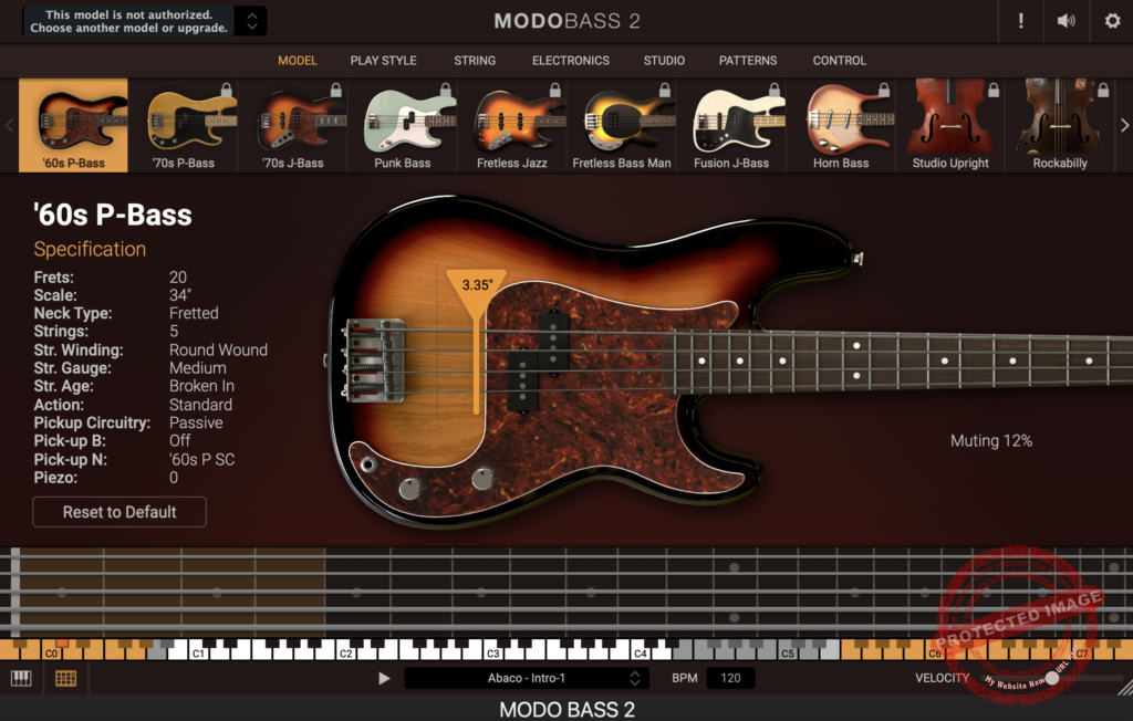modo bass 2 main tab model