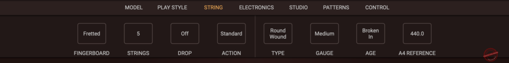 modo bass 2 string options