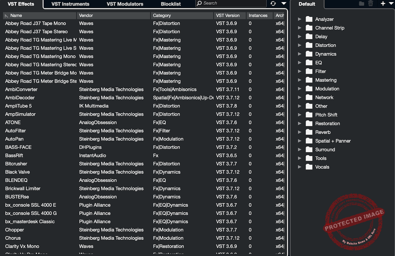 Cubase Plugin Manager