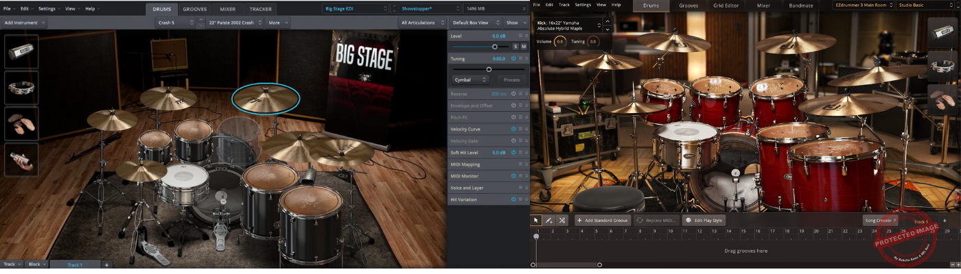 Superior Drummer 3 vs EZDrummer 3