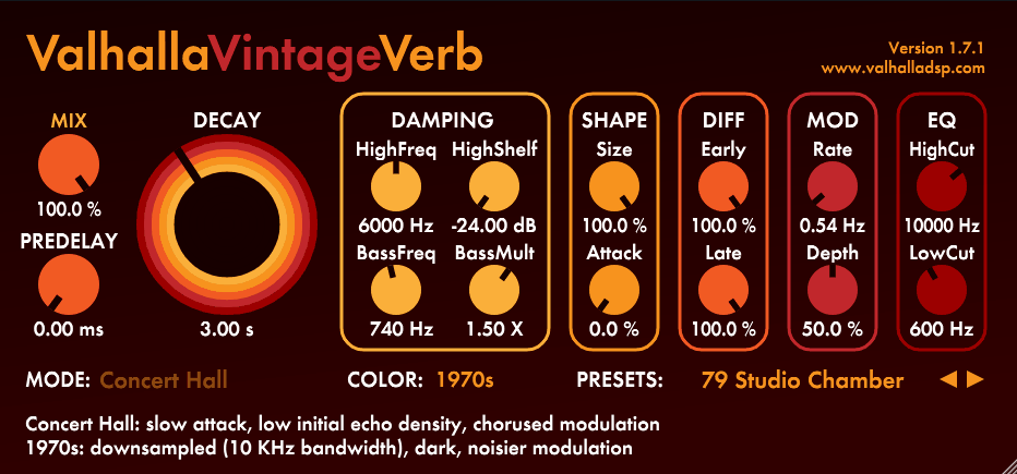 ValhallaDSP VintageVerb