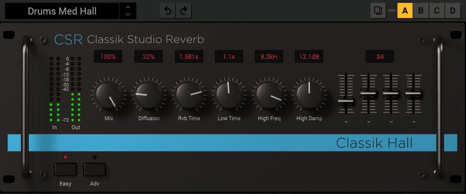 T-Racks 5 CSR Classik Studio Hall Reverb 3