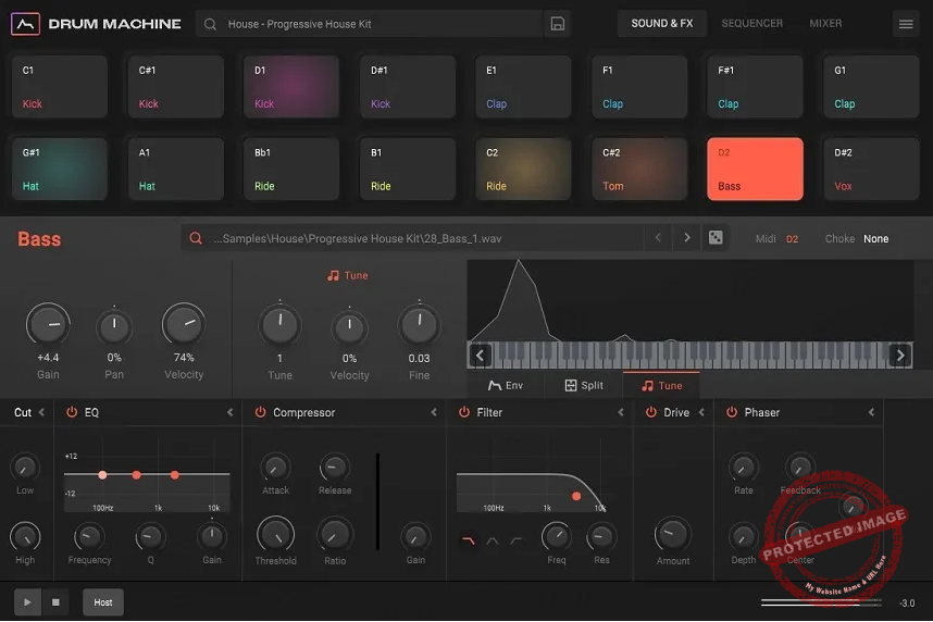 ADSR Drum Machine